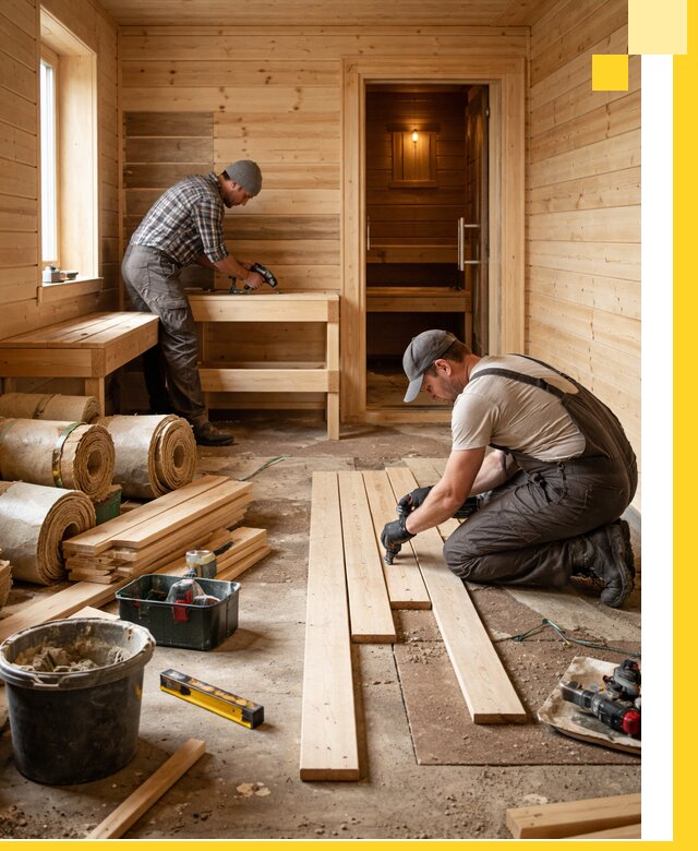 Индивидуальный проект бани с комнатой отдыха под ключ в Орске