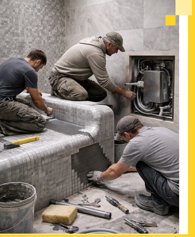 Проекты хамамов под ключ в Орске и дизайн и строительство