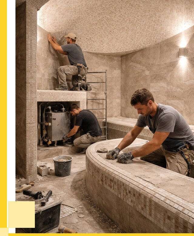 Монтаж хамамов под ключ в Орске от 258500 р. ЭриданРск