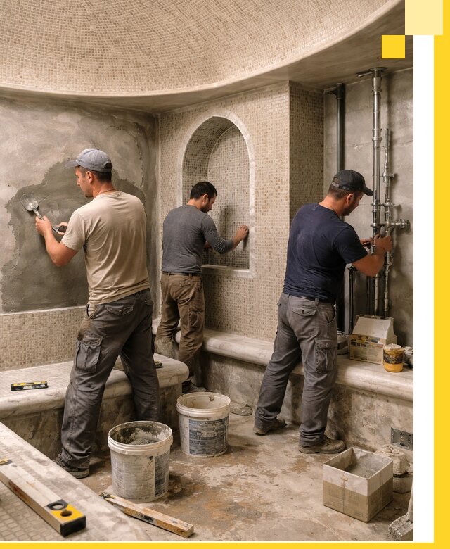 Профессиональный монтаж хамамов под ключ в Орске с гарантией