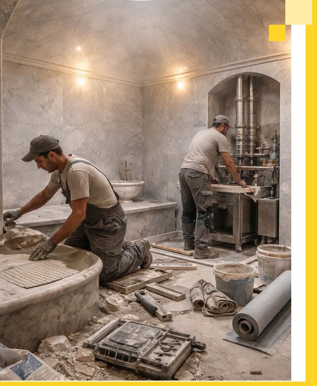 Строительство турецких бань хаммам под ключ в Орске