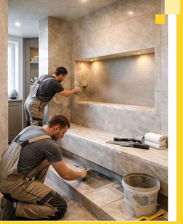 Профессиональное строительство хамама в квартире в Орске