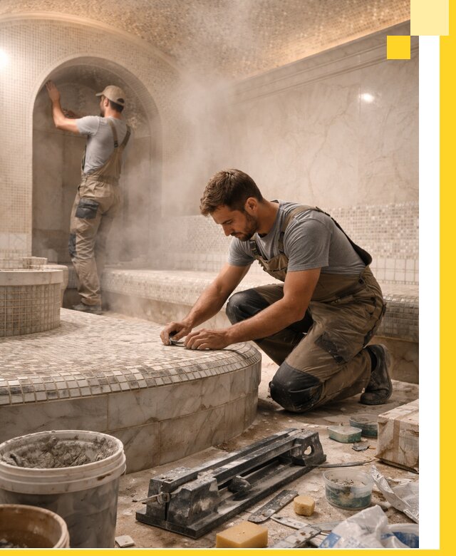 Профессиональный дизайн хамама и SPA под ключ в Орске