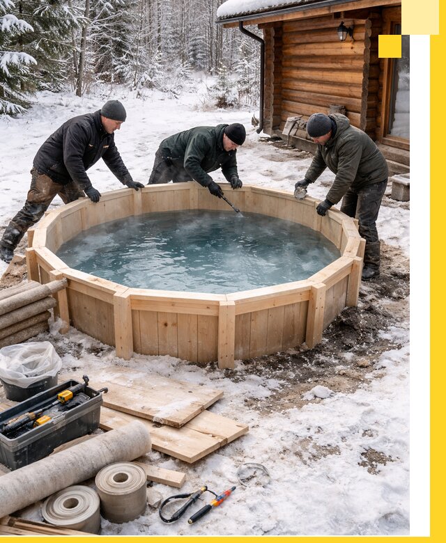 Изготовление и установка ледяных купелей под ключ в Орске