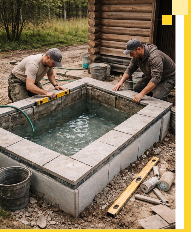 Изготовление и установка холодных купелей под ключ в Орске